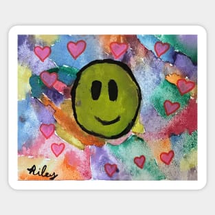 Smiling Love by Riley Sticker